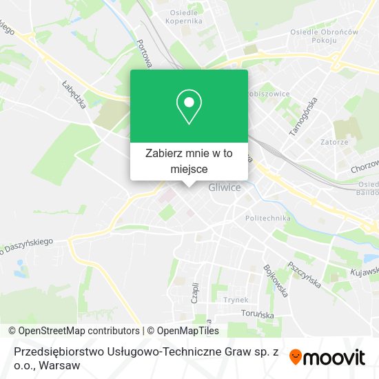 Mapa Przedsiębiorstwo Usługowo-Techniczne Graw sp. z o.o.