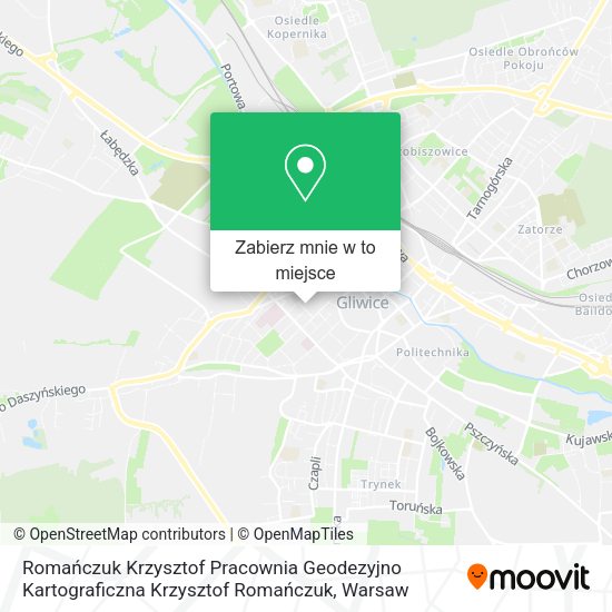 Mapa Romańczuk Krzysztof Pracownia Geodezyjno Kartograficzna Krzysztof Romańczuk