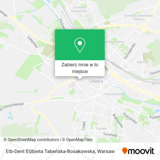 Mapa Etb-Dent Elżbieta Tabeńska-Bosakowska