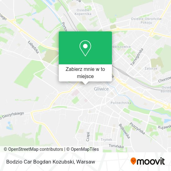 Mapa Bodzio Car Bogdan Kozubski