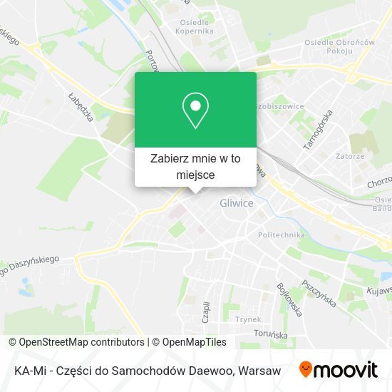 Mapa KA-Mi - Części do Samochodów Daewoo