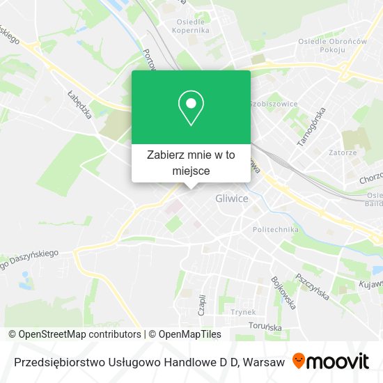 Mapa Przedsiębiorstwo Usługowo Handlowe D D