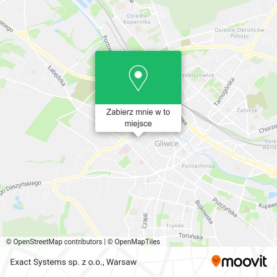 Mapa Exact Systems sp. z o.o.