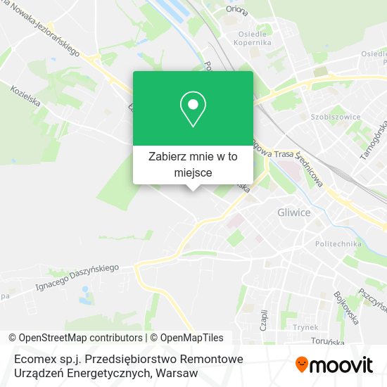 Mapa Ecomex sp.j. Przedsiębiorstwo Remontowe Urządzeń Energetycznych