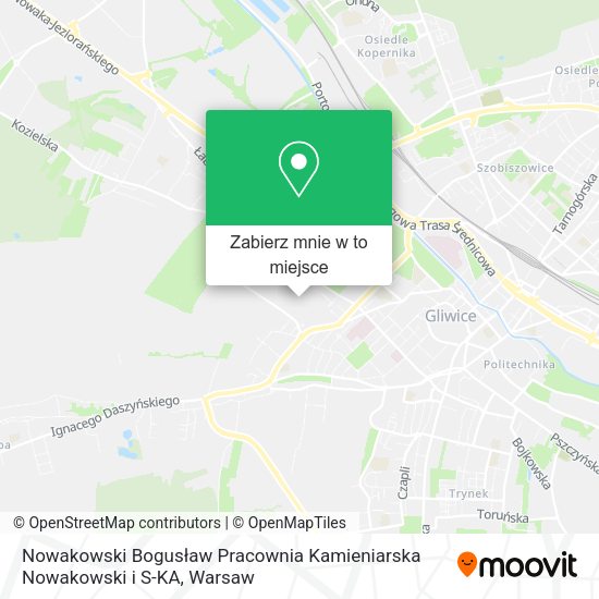 Mapa Nowakowski Bogusław Pracownia Kamieniarska Nowakowski i S-KA