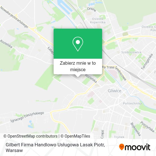 Mapa Gilbert Firma Handlowo Usługowa Lasak Piotr