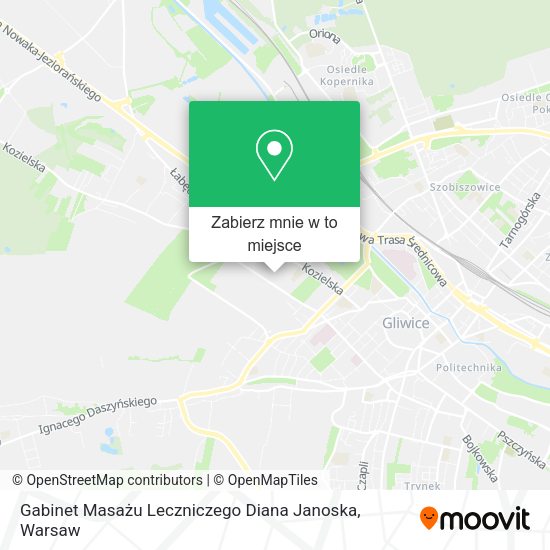 Mapa Gabinet Masażu Leczniczego Diana Janoska