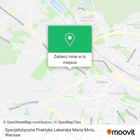 Mapa Specjalistyczna Praktyka Lekarska Maria Mróz