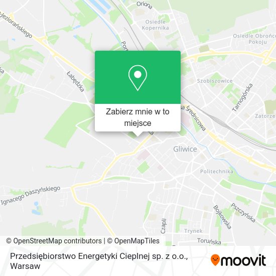 Mapa Przedsiębiorstwo Energetyki Cieplnej sp. z o.o.