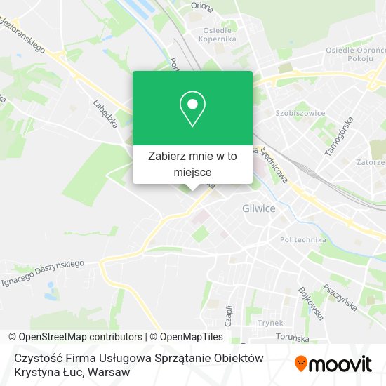 Mapa Czystość Firma Usługowa Sprzątanie Obiektów Krystyna Łuc