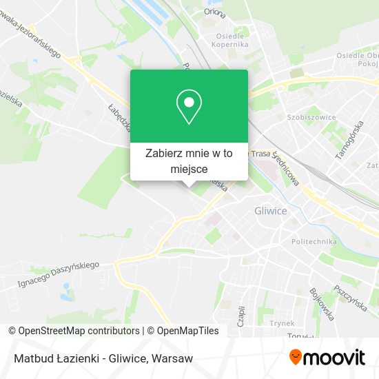 Mapa Matbud Łazienki - Gliwice