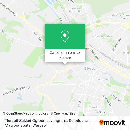 Mapa Florabit Zaklad Ogrodniczy mgr Inz. Soloducha Magiera Beata