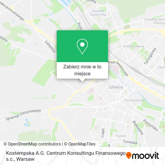 Mapa Kostempska A.G. Centrum Konsultingu Finansowego s.c.