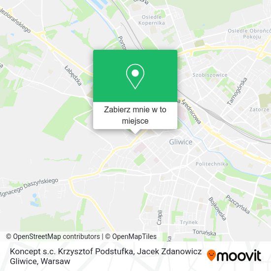 Mapa Koncept s.c. Krzysztof Podstufka, Jacek Zdanowicz Gliwice