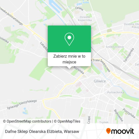 Mapa Dafne Sklep Olearska Elżbieta