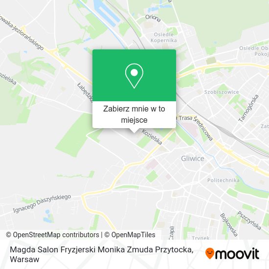 Mapa Magda Salon Fryzjerski Monika Zmuda Przytocka