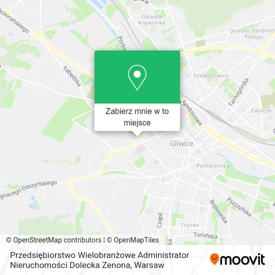 Mapa Przedsiębiorstwo Wielobranżowe Administrator Nieruchomości Dolecka Zenona