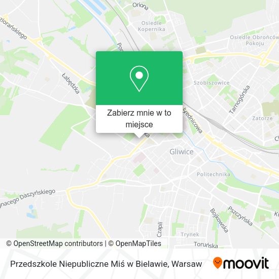 Mapa Przedszkole Niepubliczne Miś w Bielawie