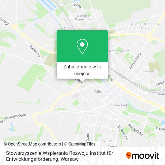 Mapa Stowarzyszenie Wspierania Rozwoju Institut für Entwicklungsförderung