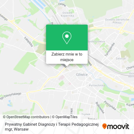 Mapa Prywatny Gabinet Diagnozy i Terapii Pedagogicznej mgr