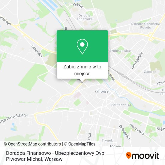 Mapa Doradca Finansowo - Ubezpieczeniowy Ovb. Piwowar Michał