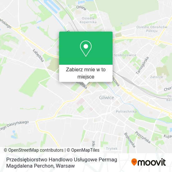 Mapa Przedsiębiorstwo Handlowo Usługowe Permag Magdalena Perchon