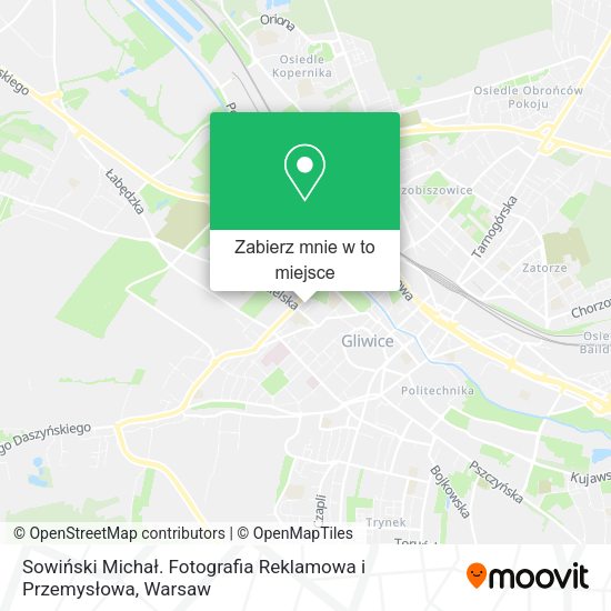 Mapa Sowiński Michał. Fotografia Reklamowa i Przemysłowa