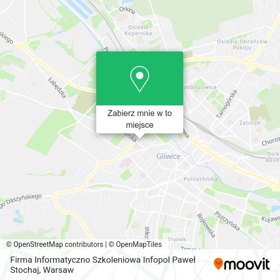 Mapa Firma Informatyczno Szkoleniowa Infopol Paweł Stochaj