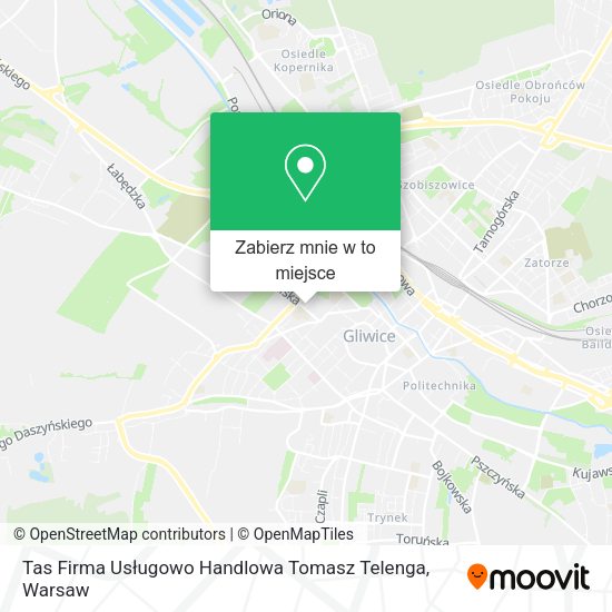 Mapa Tas Firma Usługowo Handlowa Tomasz Telenga