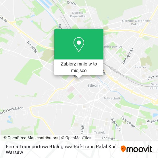 Mapa Firma Transportowo-Usługowa Raf-Trans Rafał Kuś