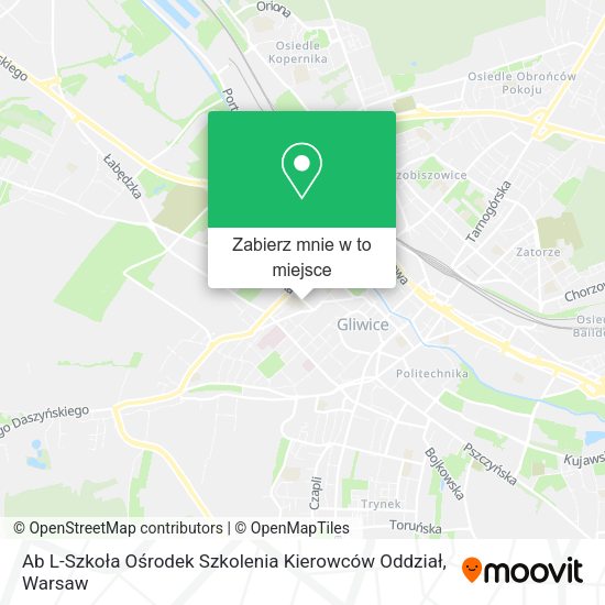 Mapa Ab L-Szkoła Ośrodek Szkolenia Kierowców Oddział