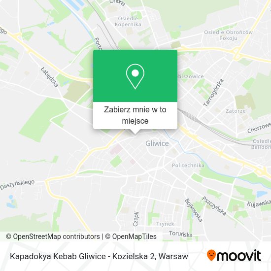 Mapa Kapadokya Kebab Gliwice - Kozielska 2