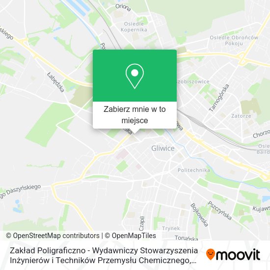 Mapa Zakład Poligraficzno - Wydawniczy Stowarzyszenia Inżynierów i Techników Przemysłu Chemicznego