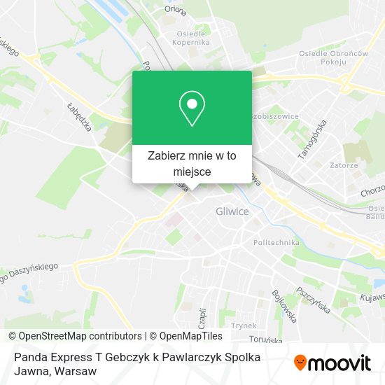 Mapa Panda Express T Gebczyk k Pawlarczyk Spolka Jawna