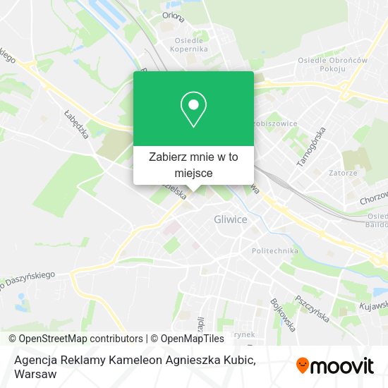 Mapa Agencja Reklamy Kameleon Agnieszka Kubic