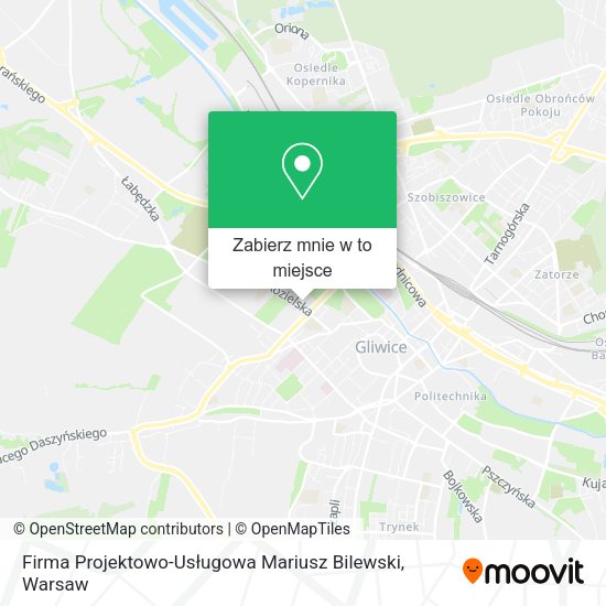 Mapa Firma Projektowo-Usługowa Mariusz Bilewski