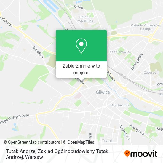 Mapa Tutak Andrzej Zakład Ogólnobudowlany Tutak Andrzej