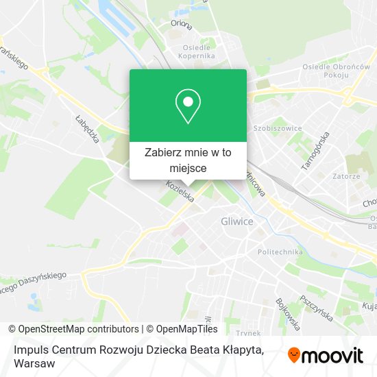 Mapa Impuls Centrum Rozwoju Dziecka Beata Kłapyta