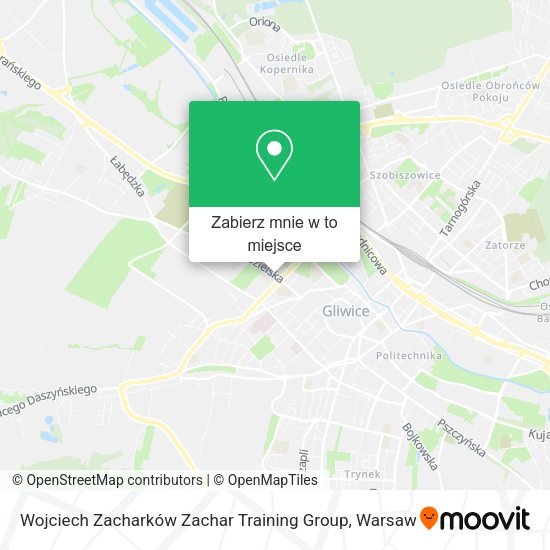 Mapa Wojciech Zacharków Zachar Training Group