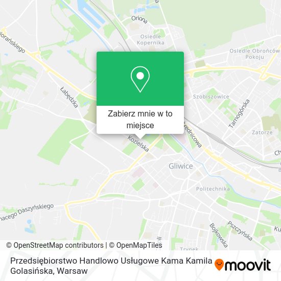 Mapa Przedsiębiorstwo Handlowo Usługowe Kama Kamila Golasińska