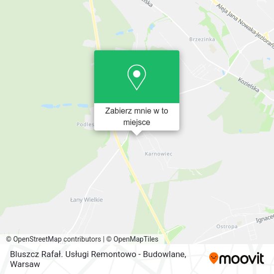 Mapa Bluszcz Rafał. Usługi Remontowo - Budowlane