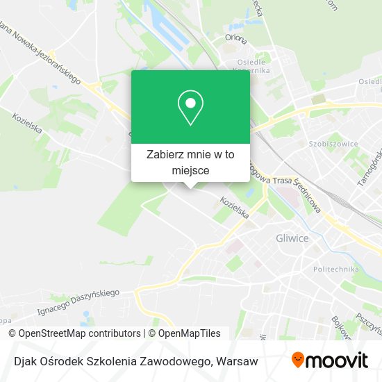 Mapa Djak Ośrodek Szkolenia Zawodowego