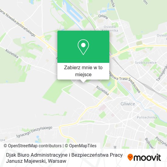 Mapa Djak Biuro Administracyjne i Bezpieczeństwa Pracy Janusz Majewski