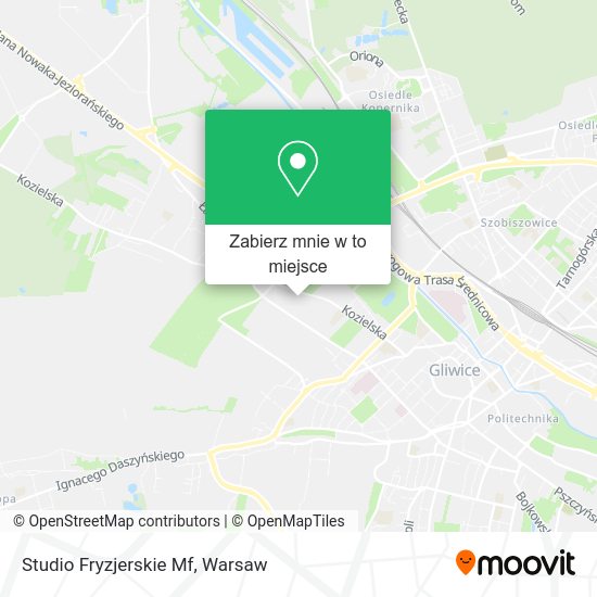 Mapa Studio Fryzjerskie Mf