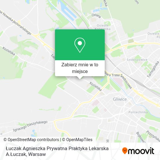 Mapa Łuczak Agnieszka Prywatna Praktyka Lekarska A.Łuczak