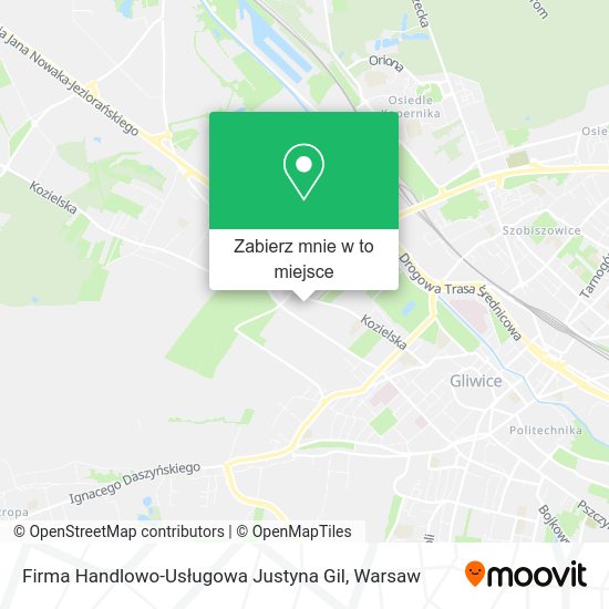 Mapa Firma Handlowo-Usługowa Justyna Gil