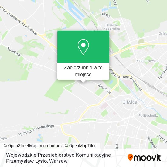 Mapa Wojewodzkie Przesiebiorstwo Komunikacyjne Przemyslaw Lysio