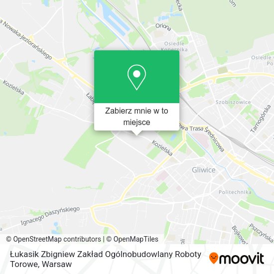 Mapa Łukasik Zbigniew Zakład Ogólnobudowlany Roboty Torowe