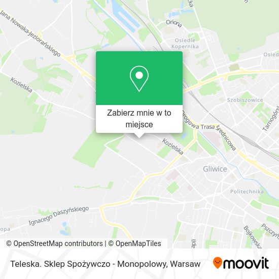 Mapa Teleska. Sklep Spożywczo - Monopolowy