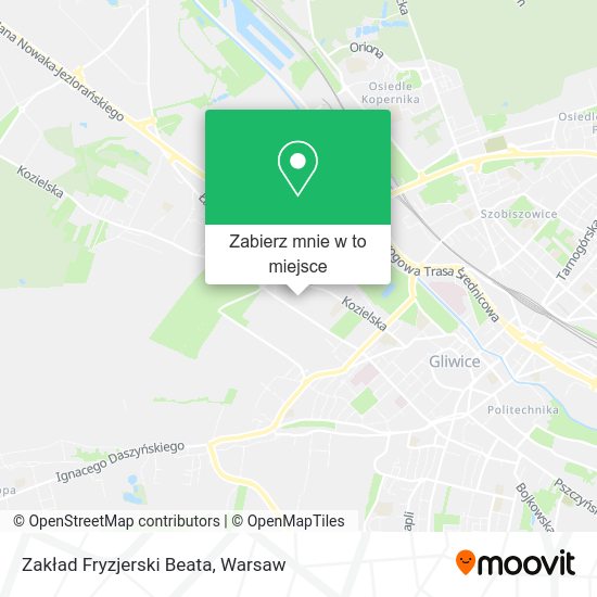 Mapa Zakład Fryzjerski Beata